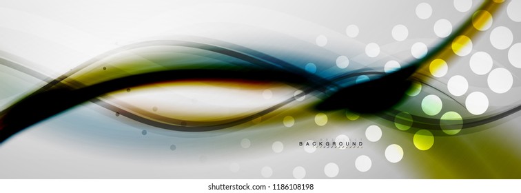 Fondo del concepto de movimiento de onda suave, ilustración vectorial