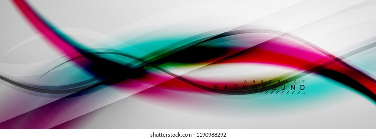 Fondo del concepto de movimiento de onda suave, ilustración vectorial