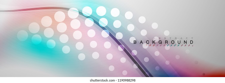 Fondo del concepto de movimiento de onda suave, ilustración vectorial