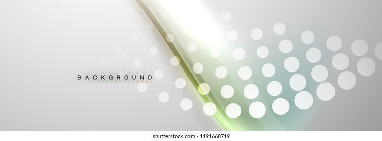 Smooth flowing wave motion concept background, vector illustration