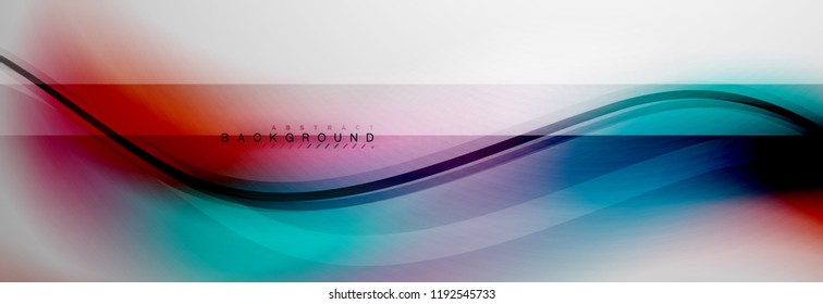 Fondo del concepto de movimiento de onda suave, ilustración vectorial