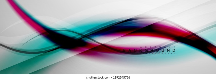 Fondo del concepto de movimiento de onda suave, ilustración vectorial