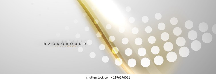 Smooth flowing wave motion concept background, vector illustration