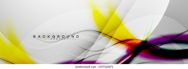 Fondo del concepto de movimiento de onda suave, ilustración vectorial
