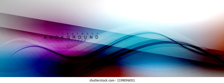 Fondo del concepto de movimiento de onda suave, ilustración vectorial
