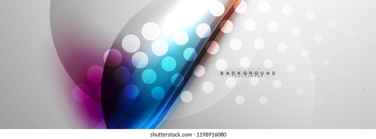 Smooth flowing wave motion concept background, vector illustration