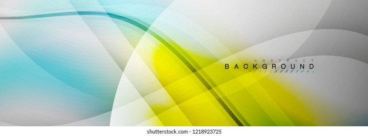 Hellblühender Wellenbewegungskonzept, Hintergrund, Vektorgrafik