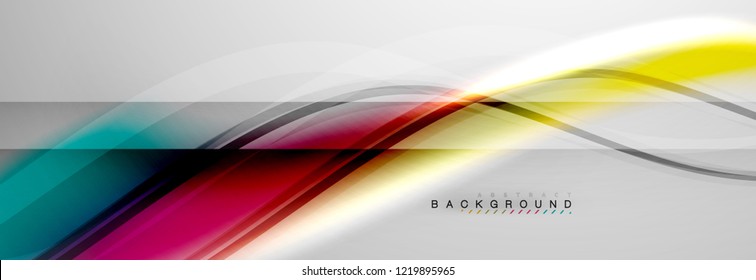 Fondo del concepto de movimiento de onda suave, ilustración vectorial