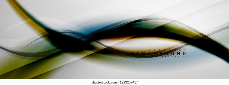 Fondo del concepto de movimiento de onda suave, ilustración vectorial