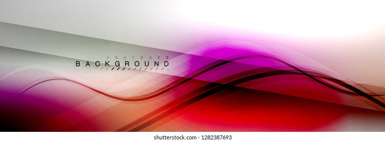Fondo del concepto de movimiento de onda suave, ilustración vectorial
