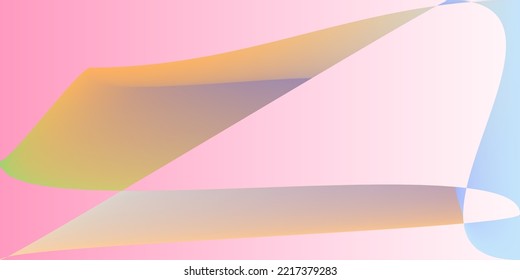 Líneas horizontales de la tecnología de neón fluido suave. Malla digital futurista de gradiente mínimo multicolor. Ilustración rosa de forma dinámica de color. El Pastel Psicodélico Arcoiris Moderno Fondo Original.