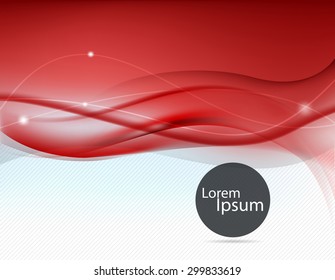 Smooth formal red cover layout, curves
