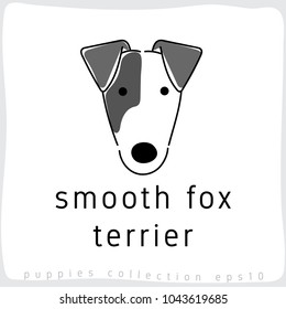 Smooth Fox Terrier : Dog Breed Collection : Vector Illustration