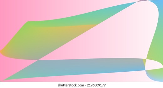 Smooth Futuristic Pink Modern Digital Gradient Mesh. Fluid Psychedelic Neon Shape Modern Design. Minimal Color Layers Dynamic Office Background. Technology Multicolor Pastel Rainbow Illustration.