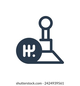 Smooth Gear Shift Mechanism Vector Icon Illustration