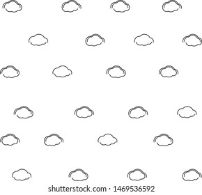 Smooth geometric ornamental vector pattern. daytime cloud patterns.