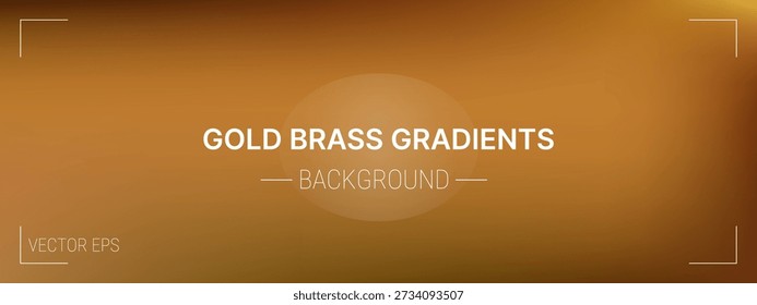 Fundo gradiente de latão de ouro liso com tom de metal antigo e acabamento de luxo suave. Adequado para placas decorativas, cenários premium e projetos de design gráfico elegantes.