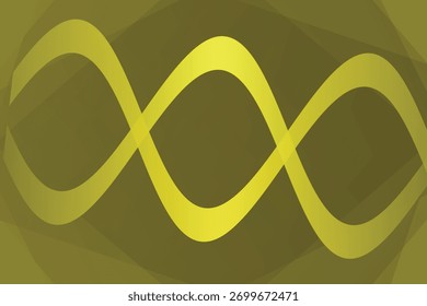 Um padrão de onda abstrata suave e dourado cria um fundo dinâmico e fluente com uma sensação moderna e elegante.