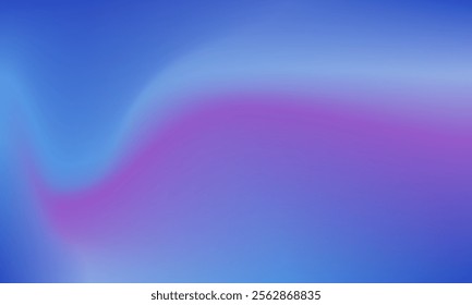 A smooth gradient abstract background blending shades of blue and purple, creating a tranquil and modern visual with a soft wave-like flow