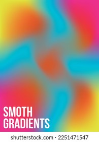 Smooth gradient abstract background illustration. Shades of pink red blue orange gradient background pattern