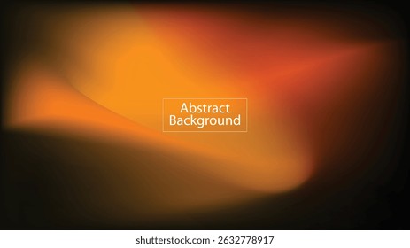 Smooth Gradient Abstract Background in Orange and Dark Tones