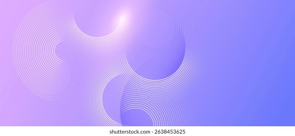 Smooth gradient abstract background with spiral circle lines, technology futuristic template.
