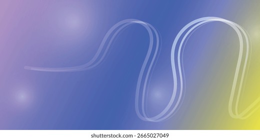 Smooth Gradient Abstract Background With Wavy Lines, Soft Glow, And Pastel Blue, Pink, And Yellow Tones Perfect For Modern Technology, Art, And Creative Digital Design.