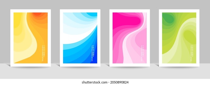 Smooth Gradient Abstract Fluid Minimalist Background 