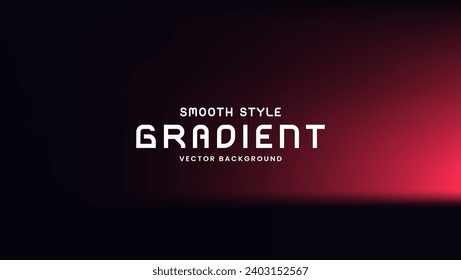 Smooth gradient background with black and red color