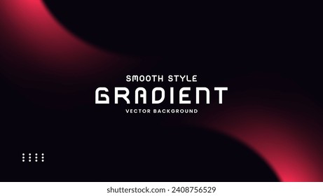 Smooth gradient background with black and red color