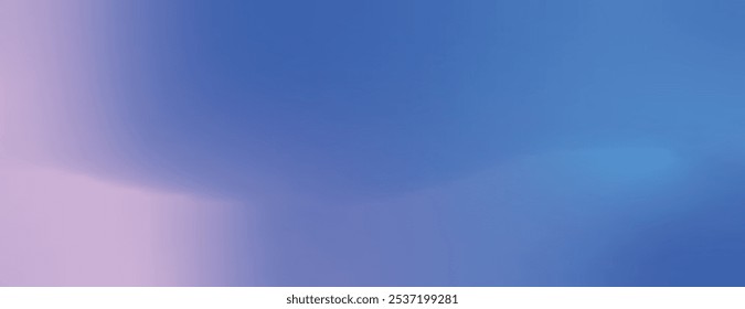 Un fondo degradado suave con tonos azules y morados. El fondo presenta una textura suave y mezclada con tonos azules y morados. Fondo de Vector de gradiente abstracto mínimo