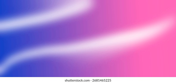 A smooth gradient background featuring flowing white light streaks blending from deep blue to purple and vibrant pink hues.