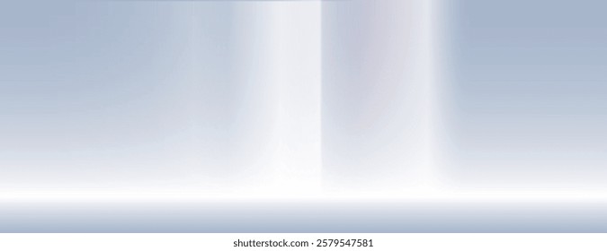 A smooth gradient background with a soft blue color. The background features a light blue hue with a subtle reflective texture. Gradient aesthetic background vector. Blue background.