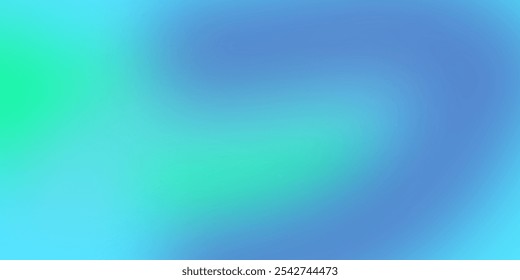 A smooth gradient background transitioning from teal blue to soft green, creating a calming and visually appealing effect. Vector illustration