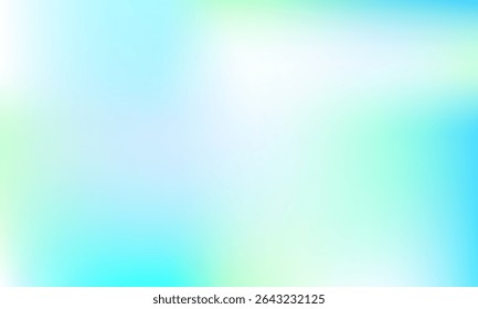 Smooth gradient blend of light blue, green, and white tones, ideal for fresh, clean, and modern abstract designs, nature-themed visuals, or digital backgrounds.