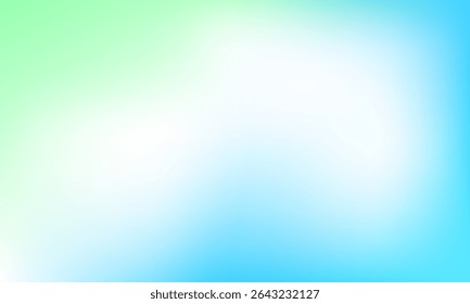 Smooth gradient blend of light blue, green, and white tones, ideal for fresh, clean, and modern abstract designs, nature-themed visuals, or digital backgrounds.