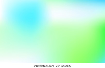 Smooth gradient blend of light blue, green, and white tones, ideal for fresh, clean, and modern abstract designs, nature-themed visuals, or digital backgrounds.