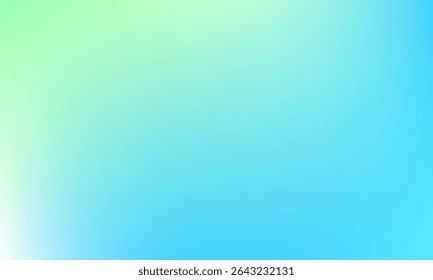 Smooth gradient blend of light blue, green, and white tones, ideal for fresh, clean, and modern abstract designs, nature-themed visuals, or digital backgrounds.