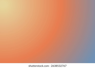 A Smooth Gradient Blend of Orange and Blue Tones