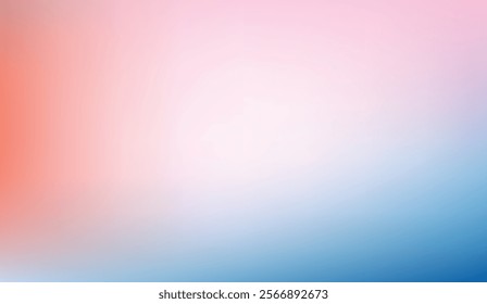 smooth gradient blending coral pink, white, and sky blue tones. A serene and contemporary design suitable for branding, fashion, and creative projects