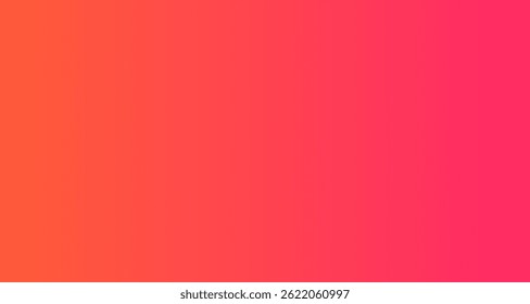 Mezcla suave de degradado de naranja y rojo a rosa suave, creando una transición cálida y vibrante ideal para fondos modernos, creativos y artísticos.