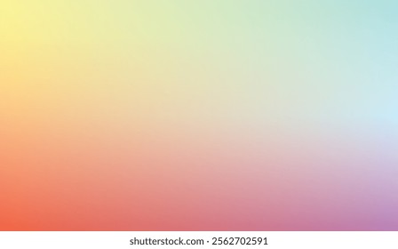 smooth gradient blending pastel tones of yellow, orange, pink, purple, and aqua, evoking a serene and dreamy aesthetic. Perfect for abstract and artistic projects