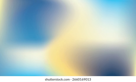 Un gradiente suave que mezcla tonos de azul, blanco y amarillo suave, creando un efecto sereno y aireado.