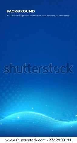 Smooth gradient blue background. Subtle glowing wave pattern at bottom. Modern design ideal for digital presentations. Suitable for tech, finance, or innovation themes