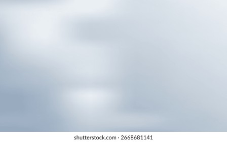 Gradiente suave com tons azuis e brancos forma um fundo macio e arejado com formas sutis e indistintas, perfeito para designs abstratos ou elementos gráficos discretos