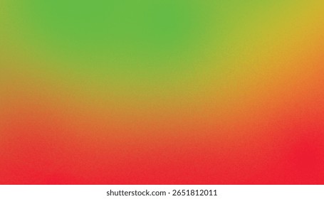 Smooth gradient blurred background featuring vibrant red, yellow, and green shades. Great for nature-inspired themes, festive visuals, or artistic overlays