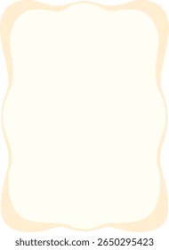 Borda de gradiente suave com bordas douradas onduladas e centro cremoso, perfeito para design de cartaz, quadros de etiqueta de produto ou composições minimalistas elegantes.