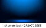 smooth gradient dark blue light studio room with copy space for you design background