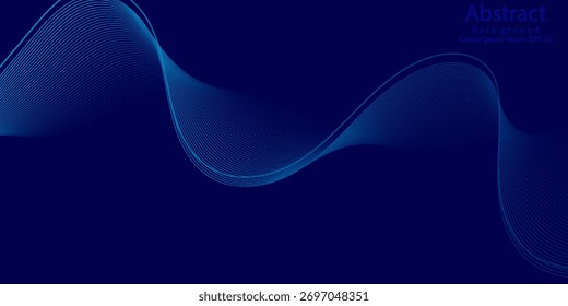 Smooth gradient from deep navy blue to bright cyan with subtle flowing curves. suit for media product design.