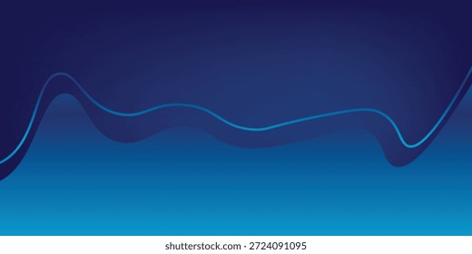 Gradiente suave de azul marino profundo a cian brillante con sutiles curvas fluidas.